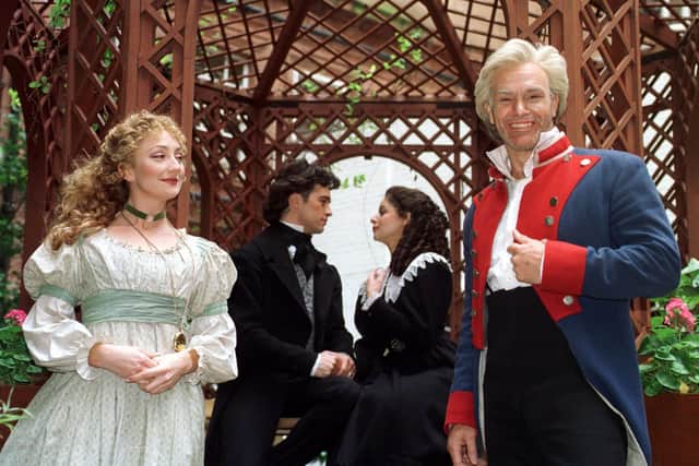Nicholas Karimi was inspired by Jeff Leyton, here as Jean Valjean, with other members of the Les Miserables cast, in Edinburgh
