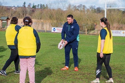 MATT AND ZANDER FAGERSON TEAM UP WITH SCOTTISH GAS TO SUPPORT STRATHMORE RUGBY CLUB’S SUSTAINABLE FUTURE