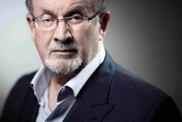British novelist and essayist Salman Rushdie poses during a photo session in Paris. Picture: Joel Sage/AFP via Getty Images