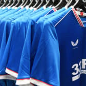 Castore kits on display in the Rangers store. Picture: SNS