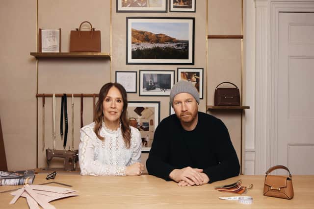 Strathberry was founded in 2013 by husband-and-wife team Guy and Leeanne Hundleby.