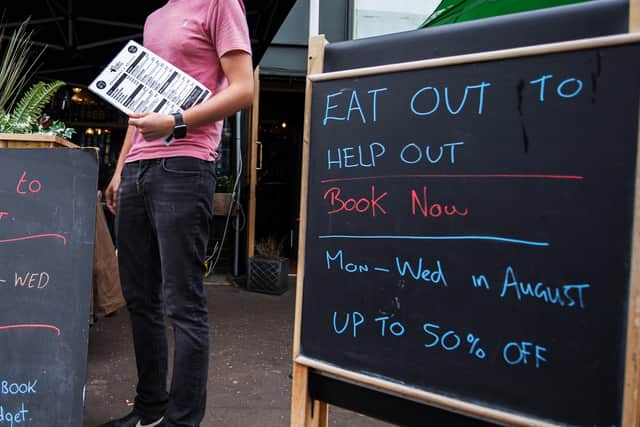 Among the key findings, during the summer Eat Out To Help Out scheme, 48.1 per cent of UK restaurant visits were on Monday, Tuesday or Wednesday. Picture: John Devlin
