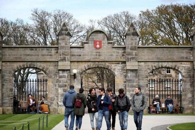 Four students at the University of St Andrews have contracted coronavirus after a freshers’ week party in a hall of residence.