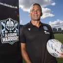 Franco Smith during his unveiling as the new head coach of Glasgow Warriors at Scotstoun Stadium. (Photo by Ross MacDonald / SNS Group)