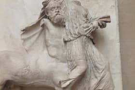 A centaur carries off a women in this carving taken from the Parthenon in Athens and currently in the British Museum in London (Picture: Ian Johnston)