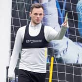 Hearts forward Lawrence Shankland has been struggling with a hamstring injury.