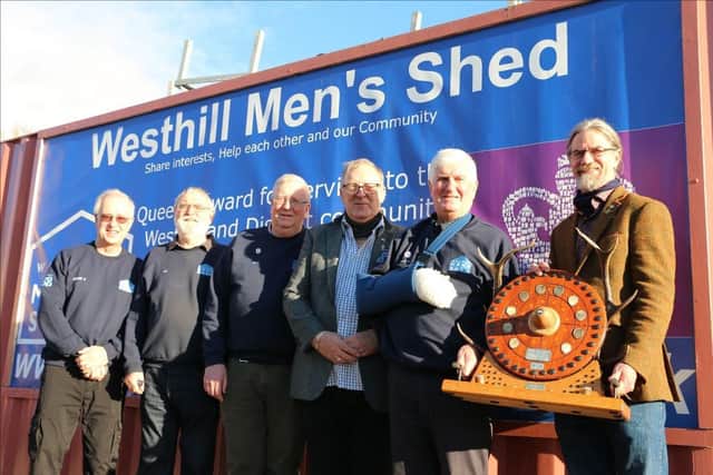 Westhill & District Men’s Shed scooped the award last year.