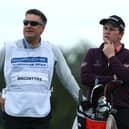 David Burns was both coach and caddie for Bob MacIntyre when he finished joint-second in the 2019 Porsche European Open at Green Eagle Golf Course in Hamburg. Picture: Matthew Lewis/Getty Images.