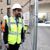 First Minister Humza Yousaf visits a housing development in Dundee. Picture: Jeff J Mitchell - WPA Pool/Getty Images