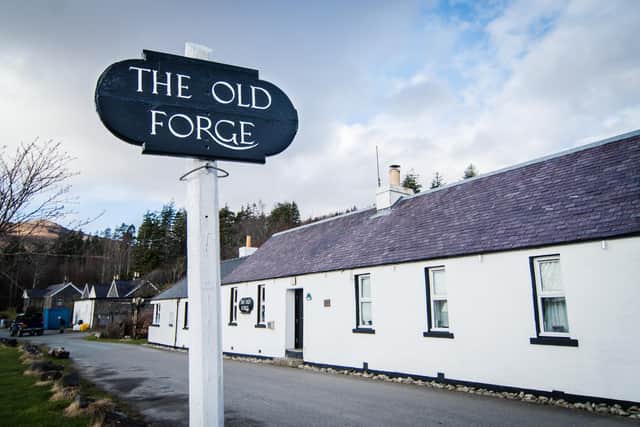 The Old Forge on the Knoydart Peninsula is the most remote pub on the mainland. PIC: Mark Harris.