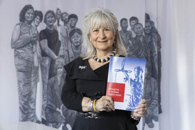 Baroness Helena Kennedy QC with the 'Misogyny - A Human Rights Issue' report (Photo: Robert Perry/PA Wire).