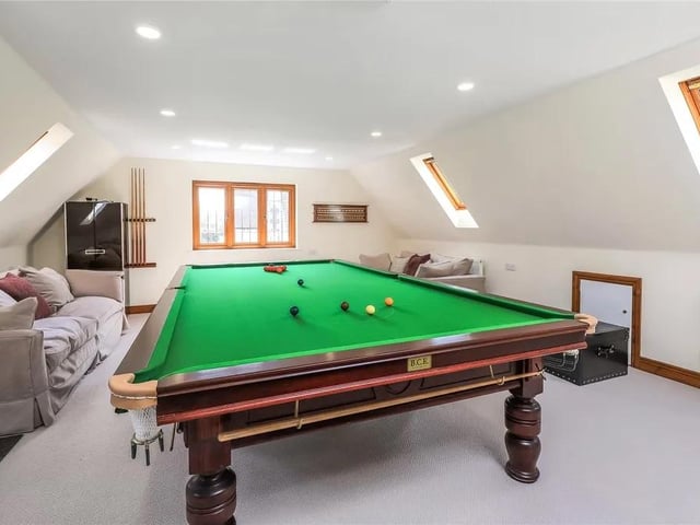 This five bed home in Hook Park Road, Warsash is on the market for £2.85m. It is listed on Zoopla by Charters