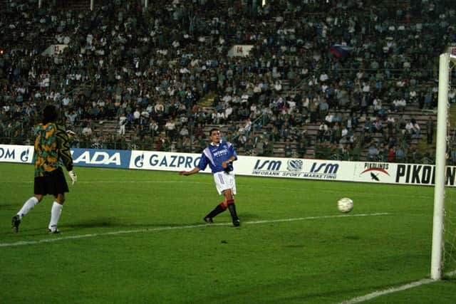 Charlie Miller scored Rangers' seventh in the 7-2 win. Picture: SNS