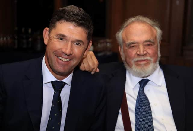 European captain Padraig Harrington is pictured with Herb Kohler during the Ryder Cup Year to Go Media Event at Whistling Straits in 2019. Picture: Andrew Redington/Getty Images.