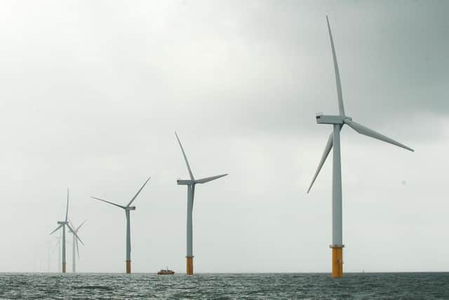 Stock picture of an offshore wind farm. Details of the Amazon wind project investment are expected to be revealed later in the year. Picture: Anna Gowthorpe/PA Wire