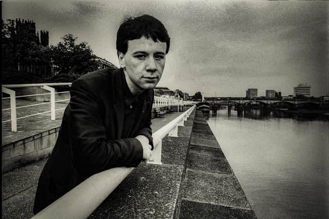 A young Jim Kerry in his hometown of Glasgow. Simple Minds' new album 'Direction Of The Heart' is released 21st October (via BMG). Pic: Laurie Evans