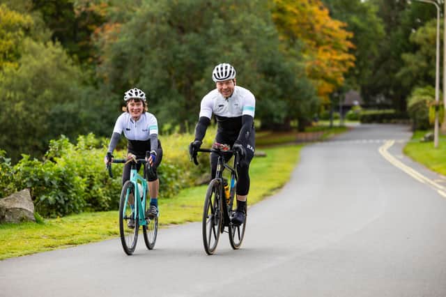 Rosemary Gallacher with Sir Chris Hoy