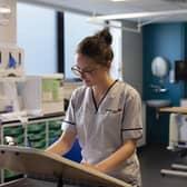 Learning Disability Nursing with student Jodie Tocher in the ward area of the Clinical Skills Suite.