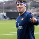 Connor Boyle during an Edinburgh Rugby training session at the DAM Health Stadium ahead of Saturday's visit of Zebre. (Photo by Ross Parker / SNS Group)