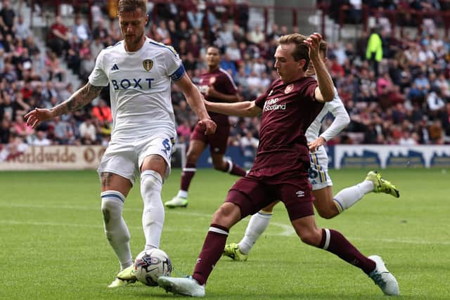 Midfielder Calem Nieuwenhof made his first Hearts appearance in the pre-season friendly defeat by Leeds United.