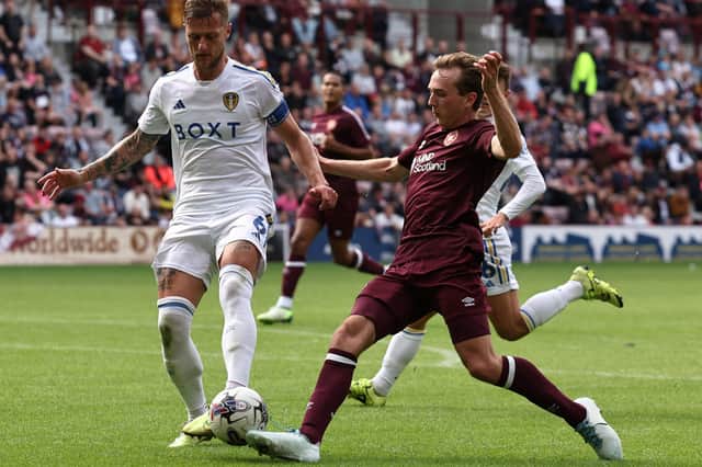 Midfielder Calem Nieuwenhof made his first Hearts appearance in the pre-season friendly defeat by Leeds United.