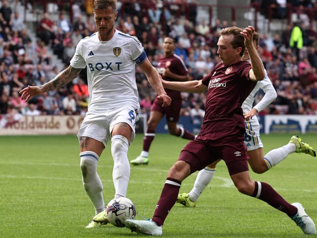 Midfielder Calem Nieuwenhof made his first Hearts appearance in the pre-season friendly defeat by Leeds United.