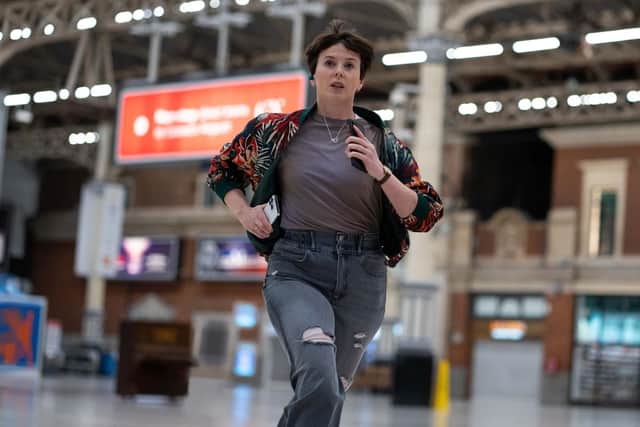 Alexandra Roach plays Abby Asgarth in the new BBC thriller Nightsleeper, which is set on a Glasgow-London sleeper train. Picture: BBC