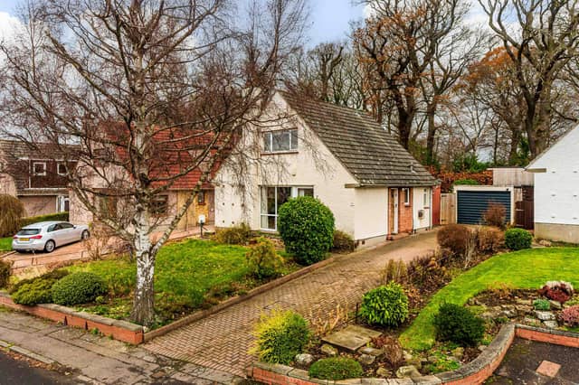 The four-bedroomed home is ensconced in the leafy north Edinburgh suburb of Barnton. Image: Planography