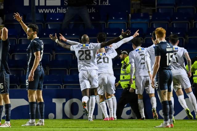 The Staggies were floored by a very late winner from Dundee.