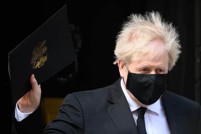 Prime Minister Boris Johnson leaves Number 10 Downing Street. Picture: Leon Neal/Getty Images