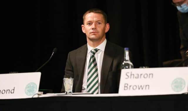 Celtic's major shareholder Dermot Desmond was represented at the club's AGM by his son Ross. (Photo by Craig Williamson / SNS Group)