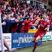 Aberdeen left-back Jack MacKenzie celebrates his late winner against Livingston - it is the 21-year-old's first senior goal (Photo by Alan Harvey / SNS Group)