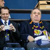 Former First Minister Alex Salmond (centre) during Scotland's UEFA Nations League defeat to Poland at Hampden Park. (Photo by Alan Harvey / SNS Group)
