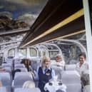 The Rocky Mountaineer is a modern glass-roofed tourist train with quality catering, off-train excursions and all overnight stays in hotels