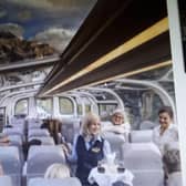The Rocky Mountaineer is a modern glass-roofed tourist train with quality catering, off-train excursions and all overnight stays in hotels