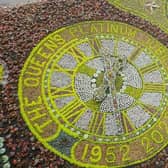 Edinburgh's world famous floral clock in bloom for the Queen's platinum jubilee