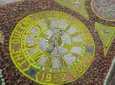 Edinburgh's world famous floral clock in bloom for the Queen's platinum jubilee