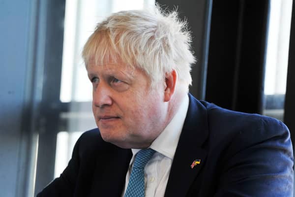 Former prime minister Boris Johnson