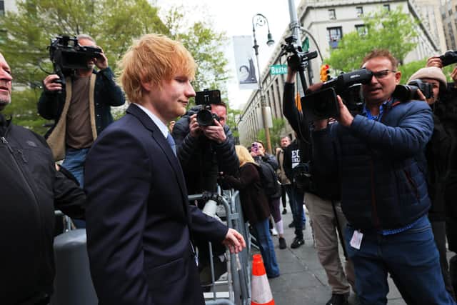 Ed Sheeran took the witness stand in a New York courtroom on Tuesday to deny allegations that his hit song Thinking Out Loud ripped off Marvin Gaye’s soul classic Let’s Get It On.