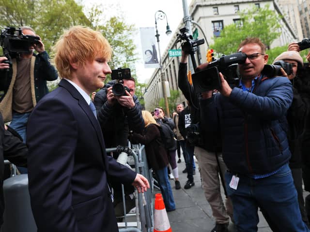 Ed Sheeran took the witness stand in a New York courtroom on Tuesday to deny allegations that his hit song Thinking Out Loud ripped off Marvin Gaye’s soul classic Let’s Get It On.