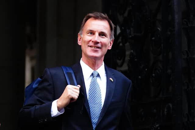 Chancellor of the Exchequer Jeremy Hunt arrives in Downing Street, Westminster, London, ahead of the first Cabinet meeting with Rishi Sunak as Prime Minister. Picture date: Wednesday October 26, 2022.