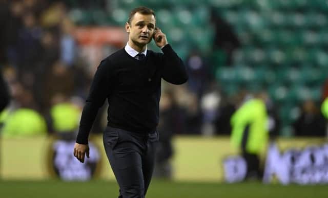 Hibs manager Shaun Maloney has seen his side go six Premiership games without a win after their 2-0 defeat to Rangers at Ibrox. (Photo by Paul Devlin / SNS Group)