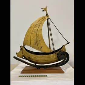 A 19th Century shop sign from a ship chandler's in Methil is one of the 80,000 objects that helps tell the rich history of Fife. PIC: OnFife.