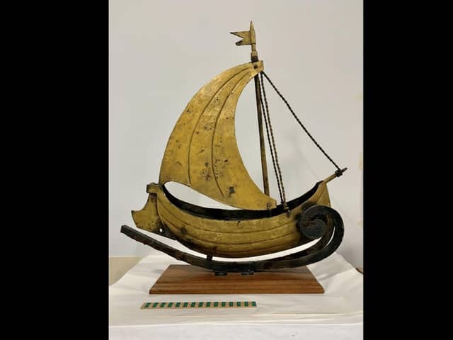 A 19th Century shop sign from a ship chandler's in Methil is one of the 80,000 objects that helps tell the rich history of Fife. PIC: OnFife.