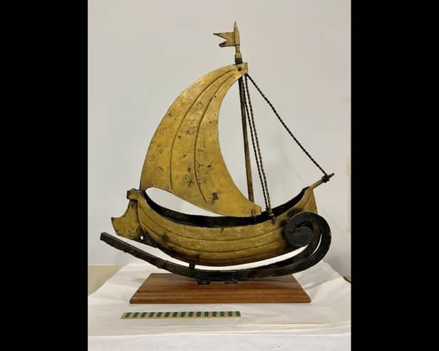 A 19th Century shop sign from a ship chandler's in Methil is one of the 80,000 objects that helps tell the rich history of Fife. PIC: OnFife.