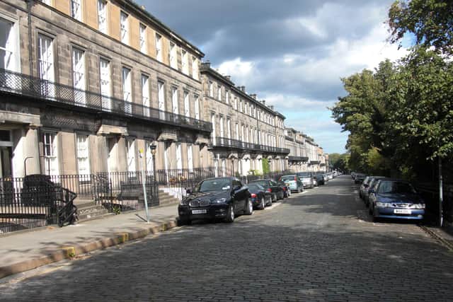 Homes on Regent Terrace, a UNESCO World Heritage Site, with city views which are protected by a skyline policy, have an average price of £1.75 million.