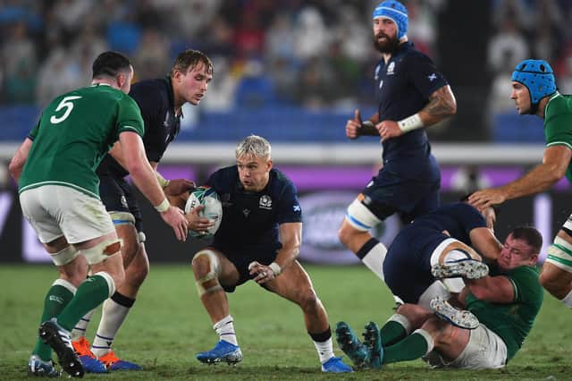 Scotland's final pool match at the 2023 Rugby World Cup will be against Ireland. The Irish beat the Scots at the 2019 tournament. Picture: Charly Triballeau/AFP via Getty Images