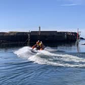 RNLI crews at Eyemouth respond to an emergency call. PIC: RNLI.