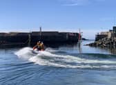 RNLI crews at Eyemouth respond to an emergency call. PIC: RNLI.