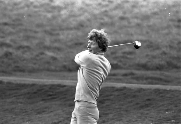 Belle Robertson in action at the Scottish Women's Amateur Championship at Gullane in May 1979.
